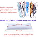 Demon Slayer Kimetsu no Yaiba Anime Cosplay Body Love Pillow Case Agatsuma Zenitsu Dakimakura Cushion Cover Hugging Otaku Gift 3