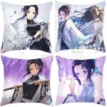45X45cm Demon Slayer Character Pillowcase Hugging Body Pillow cover sexy Anime Game Pillow Otaku Pilow Kochou Shinobu Dakimakura 1