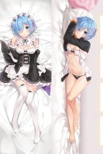 Dakimakura Anime Re:Zero Rem Double-sided Print 18 Prohibited Life-size Body Pillow Dakimakura Cover Cute Naked 1