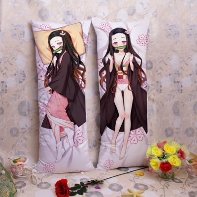 Japanese Anime Demon Slayer Kamado Nezuko Pillow Dakimakura Kimetsu No Yaiba Costume Body Throw Cushion Double-sided Print Gifts 1