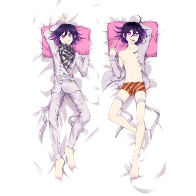 Anime Danganronpa Ouma Kokichi Cosplay Hugging Body Naegi Makoto Pillow Case Home Bedding Pillow Cover Peachskin 1