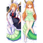 Anime Kobayashi-san Chi No Maid Dragon Pillow Case Dakimakura Pillow Cover Peach Skin Otaku Throw Bed Hugging Body Pillowcase 1