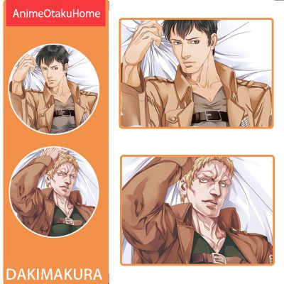 Anime Manga Attack on Titan Bertholdt Hoover Eren Jaeger Pillow Cover Hugging Pillowcase Otaku Bedding Dakimakura Pillow Case 1