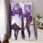 2D Japan Anime Game Dakimakura Cover Kawaii Keqing Hugging Body Pillowcase Genshin Impact Almohada Sexy Girl Pillow Waifu 180X60 1