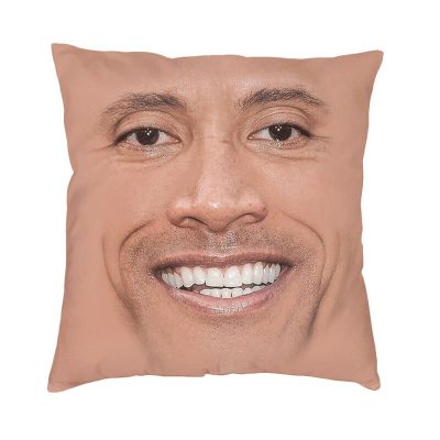 The Rock Face Dwayne Cushion Cover For Sofa Home Decorative American Actor Johnson Throw Pillow Cover Polyester Pillowcase 1