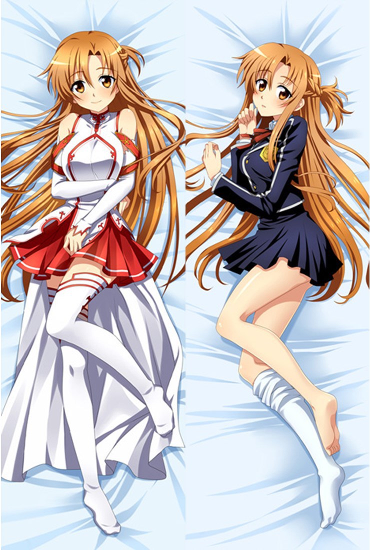 Sword Art Online Asuna Anime Dakimakura Japanese Pillow Cover - Custom Body  Pillow