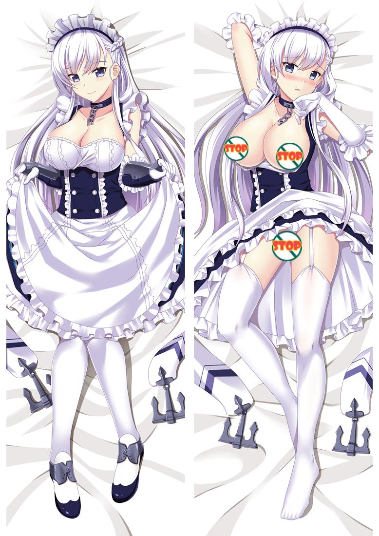 Azur Lane Belfast 18+ Sex Body Pillow Case with Double Sides Zipper -  Custom Body Pillow