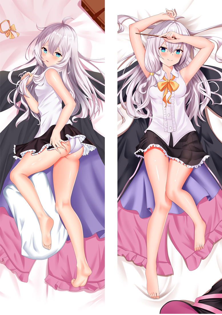 Wandering Witch: The Journey of Elaina Anime Dakimakura Body Pillow Cover -  Custom Body Pillow