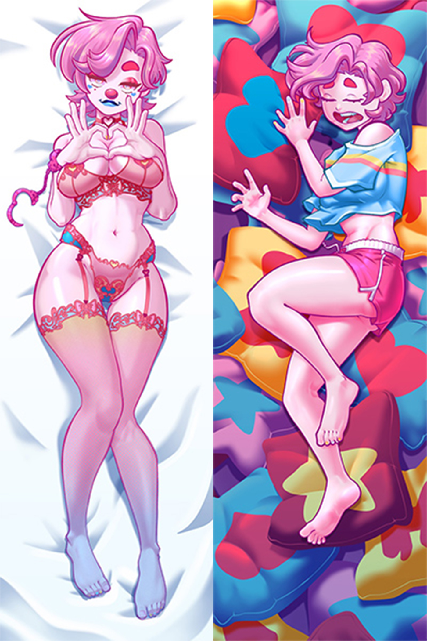 Squiggles Knickknack Anime Body Pillow Cover