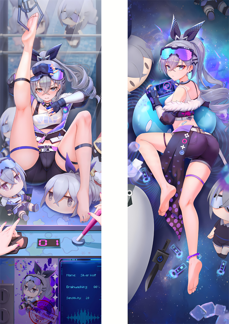 Honkai Star Rail Silver Wolf Anime Dakimakura Pillow 3D Japanese Lover  Pillow - Custom Body Pillow